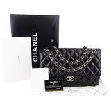 Chanel Quilted Lambskin Jumbo Double Flap Crossbody Bag