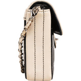 Chanel Quilted Patent Leather Chocolate Bar Single Flap Shoulder Bag