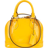 Louis Vuitton Monogram Yellow Vernis  Alma BB Handbag