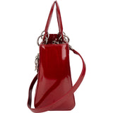 Christian Dior Quilted Patent Leather Lady Dior Handbag