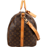 Louis Vuitton Monogram Canvas Keepall 55 Bandoulière Travel Bag