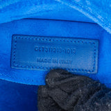 Yves Saint Laurent Blue Leather Y-Ligne Chyc Clutch Bag