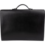 Hermès Noir Box Calf Leather Sac à Dépêches Business Handbag