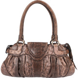 Salvatore Ferragamo Python Marisa Satchel Shoulder Bag
