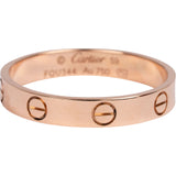 Cartier Au 750 Rosegold LOVE Wedding Band Ring (#59)