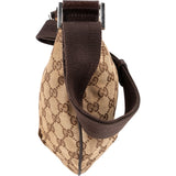 Gucci Monogram GG Canvas Crescent Messenger Crossbody Bag