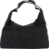 Gucci Monogram GG Canvas Horsebit Shoulder Bag