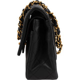 Chanel Quilted Lambskin 24K Gold Small Double Flap Shoulder Bag