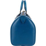 Louis Vuitton Blue Epi Leather Speedy 30 Handbag