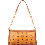 MCM Monogram Visetos Delmy Striped Pochette Accessoires Shoulder Bag