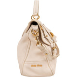 Miu Miu Smooth Leather Turnlock Satchel Handbag