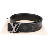 Louis Vuitton Monogram Eclipse Canvas Leather LV Initiales Reversible Belt (95/38) M9043