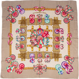 Hermès Les Rubans du Cheval Silk 90 Scarf Tuch