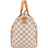 Louis Vuitton Monogram Damier Azur Speedy 30 Handbag