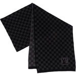 [🔄️B06 / F27] Louis Vuitton Wool Monogram Petit Damier Schal Scarf - vintageandkickz