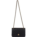 Chanel Quilted Lambskin Jumbo Double Flap Crossbody Bag