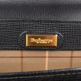 Burberrys Textured Leather Briefcase Handbag