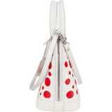 Louis Vuitton White Epi Leather x Yayoi Kusama Alma BB Handbag