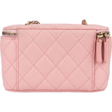 Chanel Quilted Caviar Leather Vanity Case Crossbody Bag