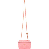 Chanel Quilted Lambskin CC Vanity Adjustable Chain Crossbody Bag