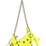 Balenciaga Neon Green Le Cagole XS Pochette Accessoires Shoulder Crossbody Bag