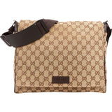 Gucci Monogram GG Canvas Messenger Crossbody Bag