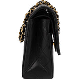Chanel Quilted Lambskin 24K Gold Medium Double Flap Shoulder Bag