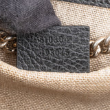 Gucci Grained Leather Small Interlocking GG Shoulder Crossbody Bag