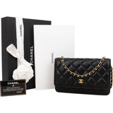 Chanel Quilted Lambskin Wallet on Chain Crossbody Bag