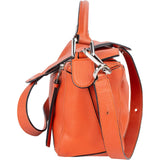 Loewe Orange Leather Puzzle Crossbody Handbag