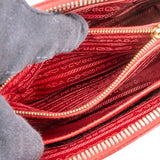Prada Red Saffiano Leather Promenade Handbag