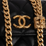 Chanel Quilted Lambskin Single Flap Adjustable Crossbody Bag