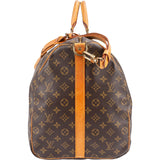 Louis Vuitton Monogram Canvas Keepall 60 Bandoulière Travel Bag