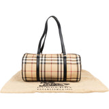 Burberry Nova-Check Monogram Barrel Handbag