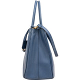 Prada Blue Saffiano Lux Galleria Handbag