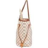 Louis Vuitton Monogram Damier Azur Neverfull MM Shoulder Bag
