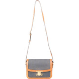 Celine Canvas Leather Triomphe Crossbody Bag