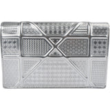Christian Dior Metallic Patent Leather Diorama Flap Crossbody Bag