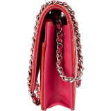 Chanel Quilted Patent Leather Wallet on Chain Crossbody Bag