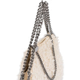 Stella McCartney Shearling  Falabella Fold Over Tote Crossbody Handbag