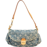 Louis Vuitton Monogram Denim Pleaty Handbag