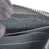 Balenciaga Antracite Arena Leather Classic City Zip Around Wallet