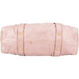 Miu Miu Vitello Lux Leather Gathered Drawstring Satchel Handbag