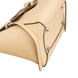 Celine Beige Grained Calfskin Belt Handbag