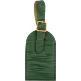 [🔄️B10 / F24] Louis Vuitton Green Epi Leather Luggage Tag - vintageandkickz