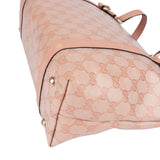 Gucci Monogram GG Coated Canvas Pink Abbey Tote Shoulder Bag
