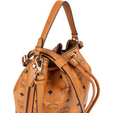 MCM Monogram Visetos Drawstring Bucket Handbag