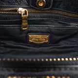 Miu Miu Black Vitello Lux Leather Bow Handbag