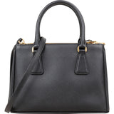 Prada Saffiano Leather Small Galleria Double ZIP Handbag