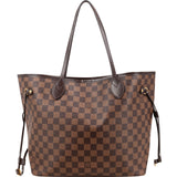 Louis Vuitton Monogram Damier Ebene Neverfull MM Shoulder Bag